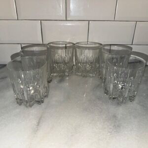 Set Of 6 Royal Crown Rock Gala Double Old Fashioned Glass Crystal Italy GW995